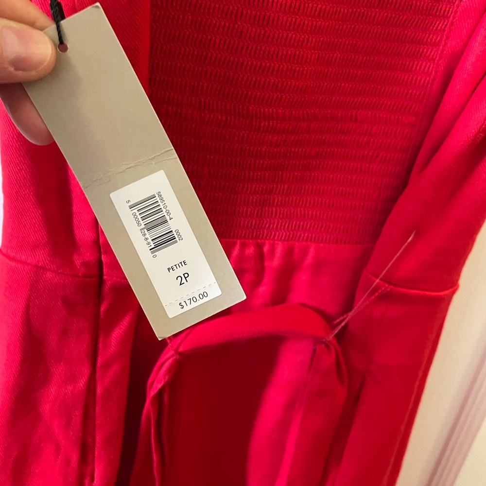 Banana Republic Red Linen Dress